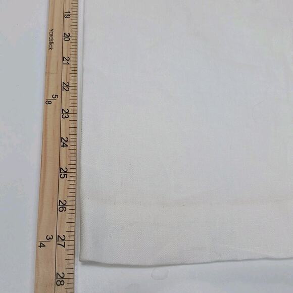 Island Importer Men's Ivory 100% Linen Beach Pants Pockets Size 32x27.5 - Picture 7 of 9